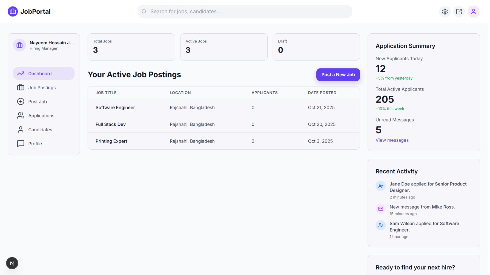 Job Portal - Screenshot 1